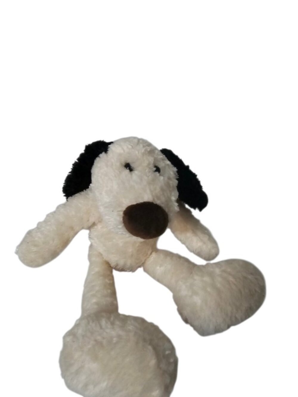 Gund T Bone Black / Cream Dog Puppy Plush Stuffed Animal 9" #5359
